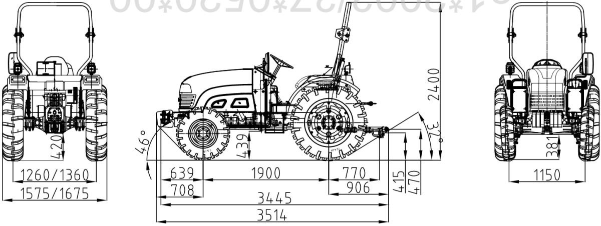 pneu tracteur dimension